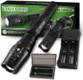 Zoomable LED Tactical Flashlight Kit with Batteries and Charger X292539