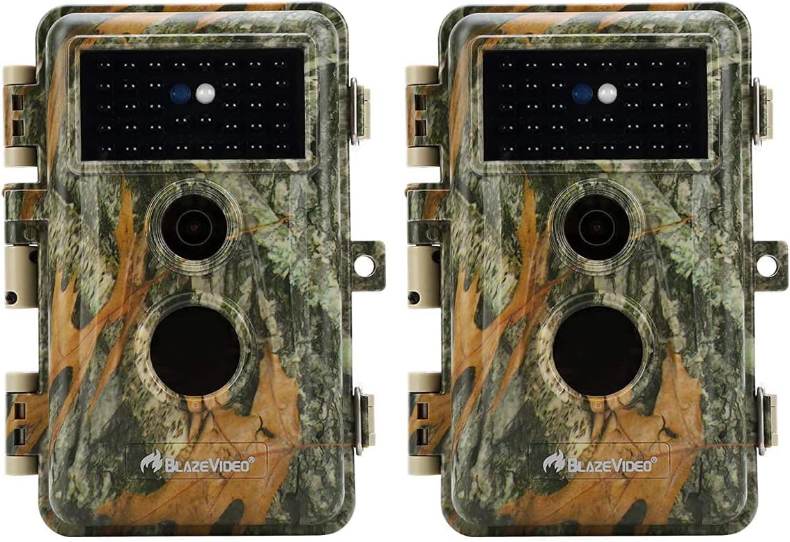 5-Pack 24MP 1296P H.264 MP4 Video 75ft Night Vision No Glow Infrared Motion Activated IP66 Waterproof Wildlife Deer Hunting Cameras V52653