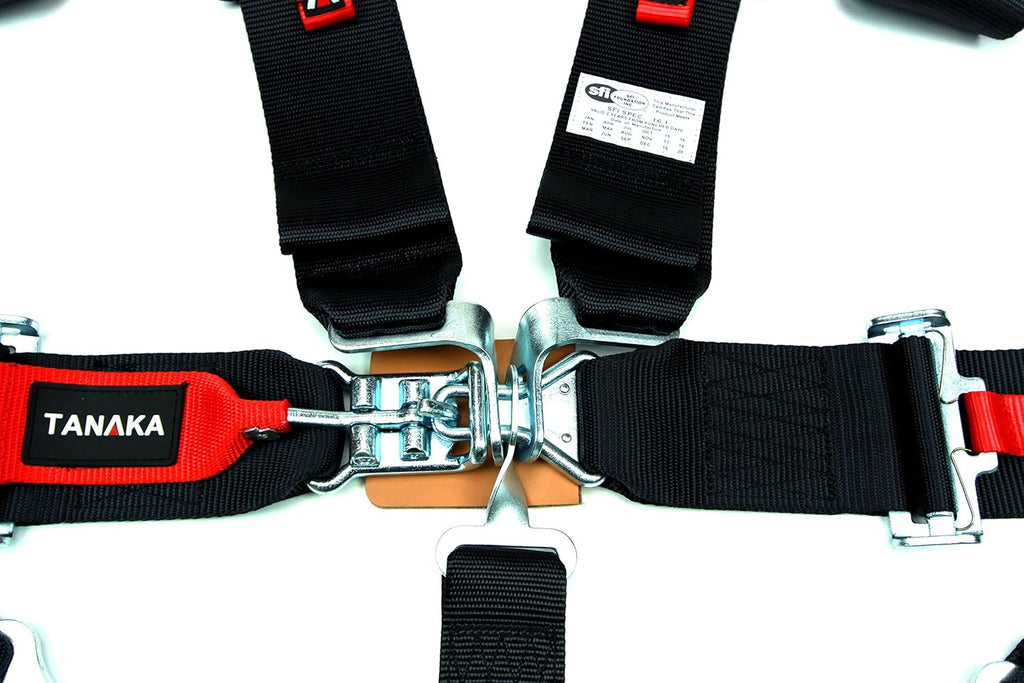 Black 5-Point Safety Harness Set with Shoulder Pads, Pack of 2 R5684