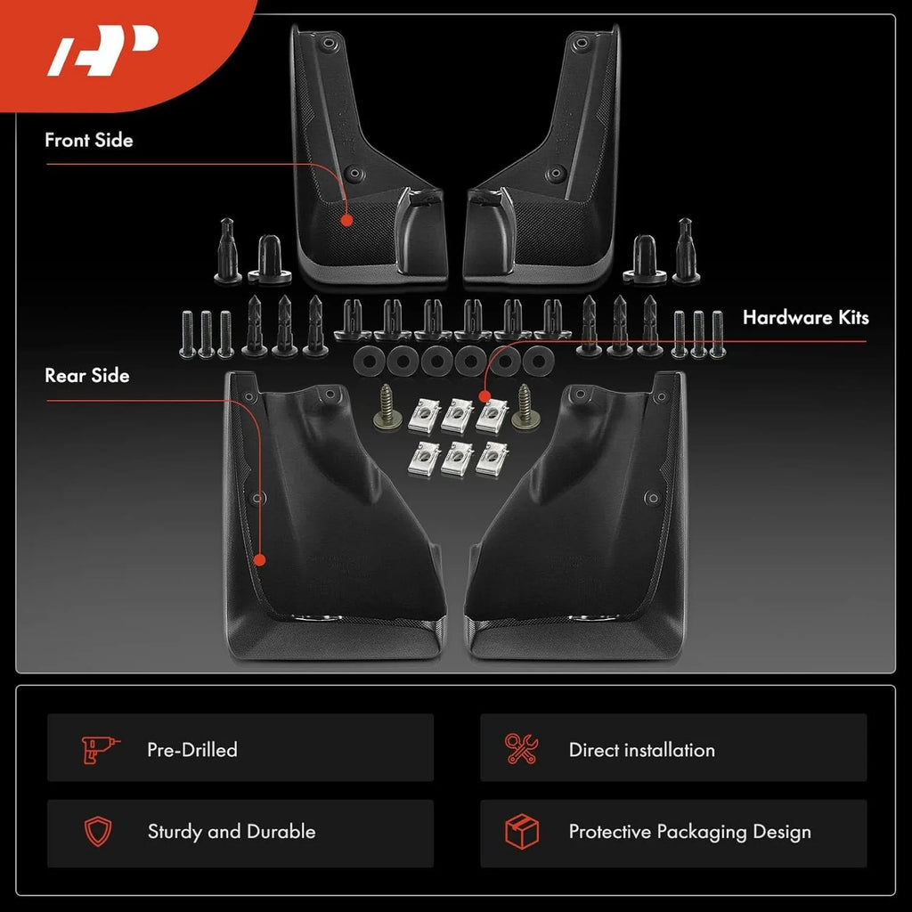 4-PC Splash Guard Mud Flaps Set I99231