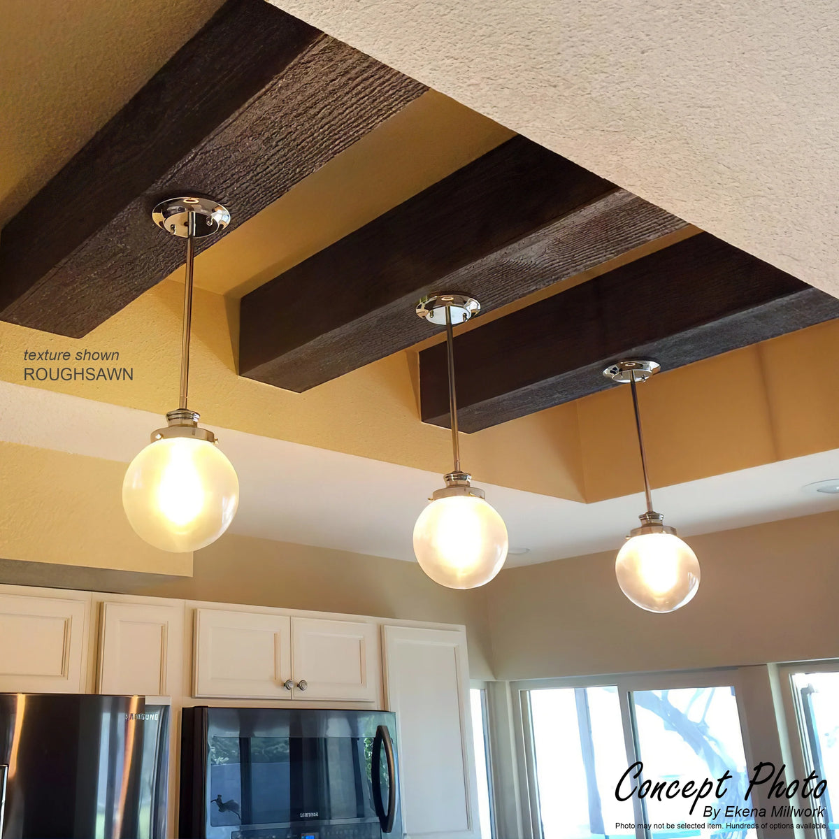6"W x 6"H x 16'L Faux Wood Ceiling Beam E686204