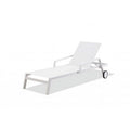 White Aluminum Chaise O56170