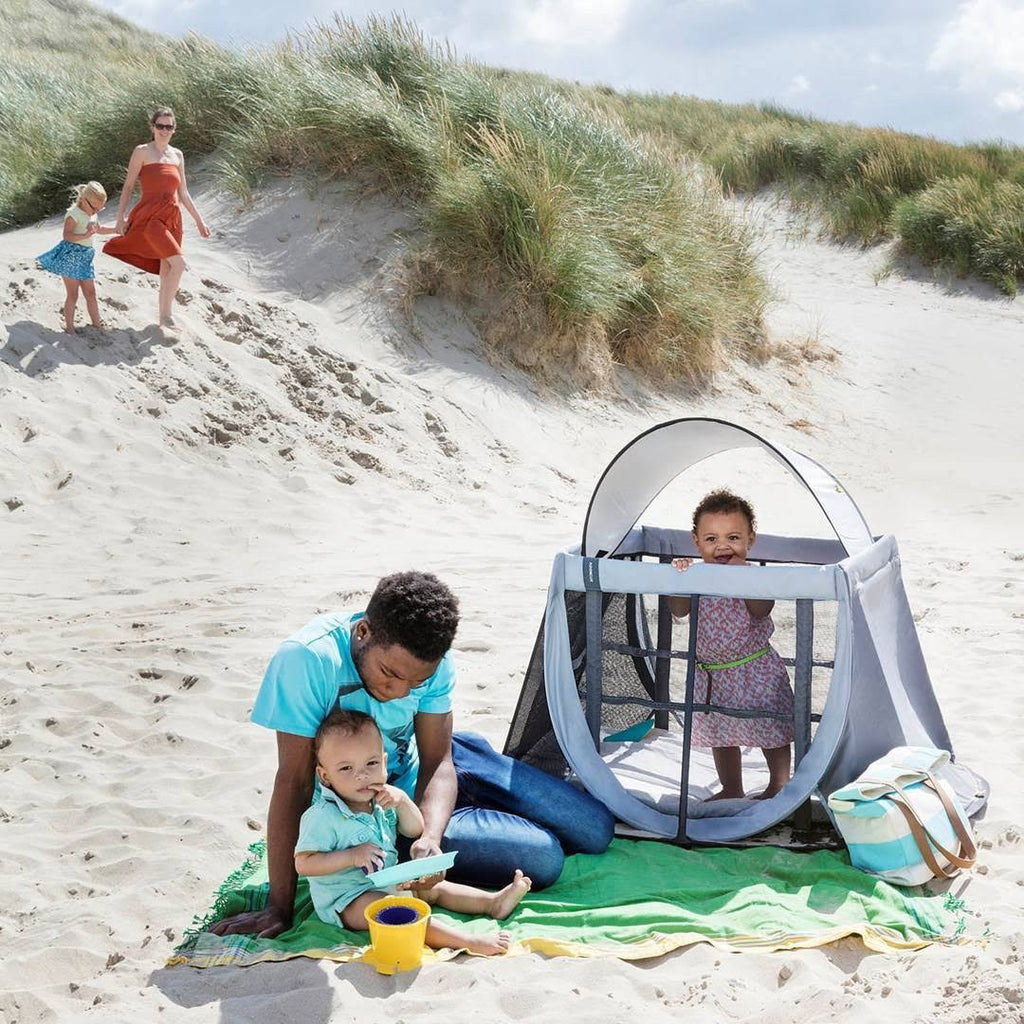Instant Travel Cot in Grey Rock | 100% Cotton K530