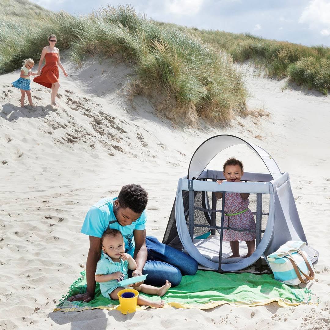Instant Travel Cot in Grey Rock | 100% Cotton K530