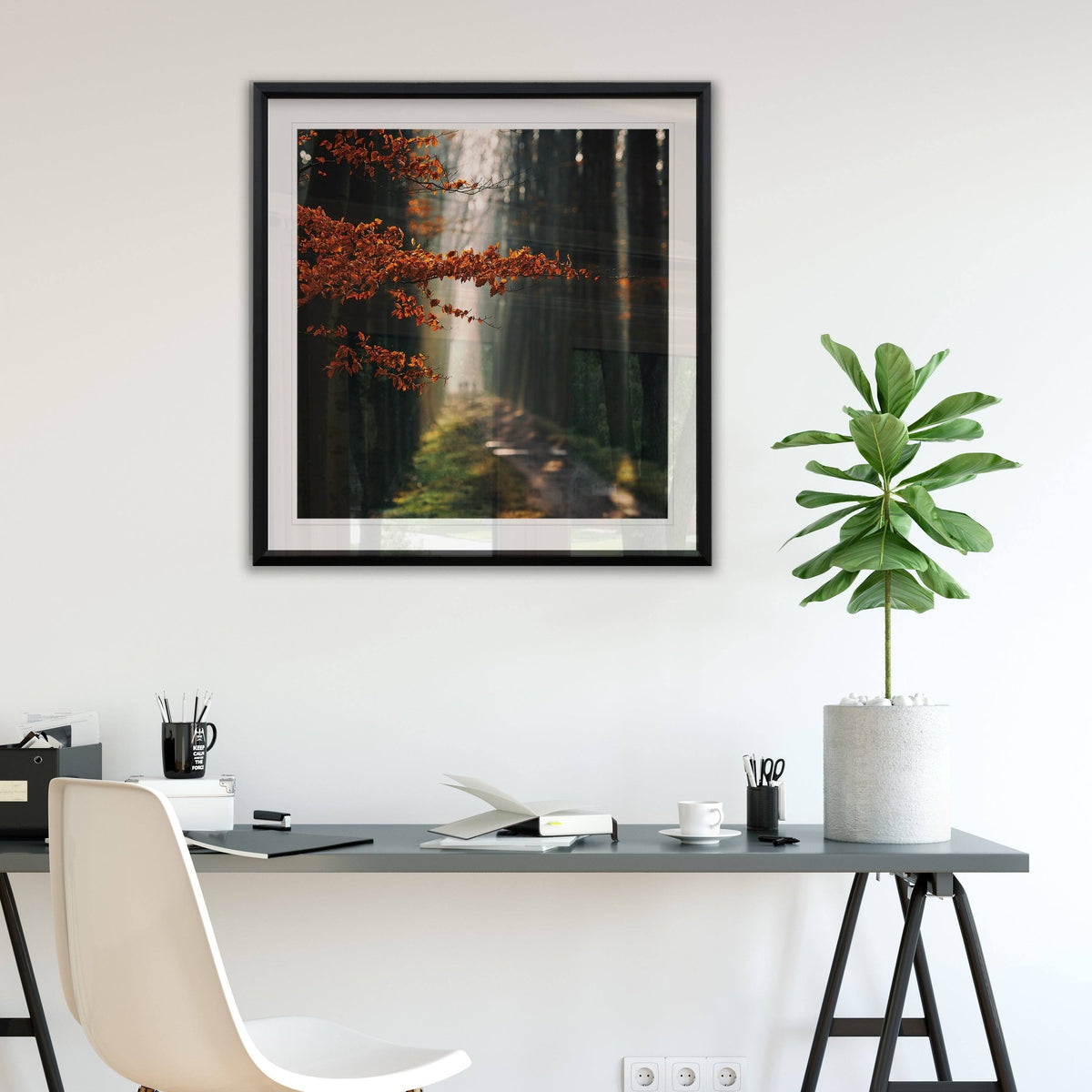 Three-Framed Giclee Print 28x28 X312629