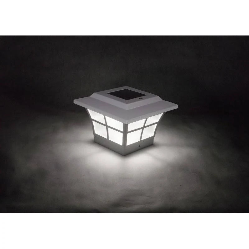 4 x 4 White Solar Post Cap (2-Pack) B49273