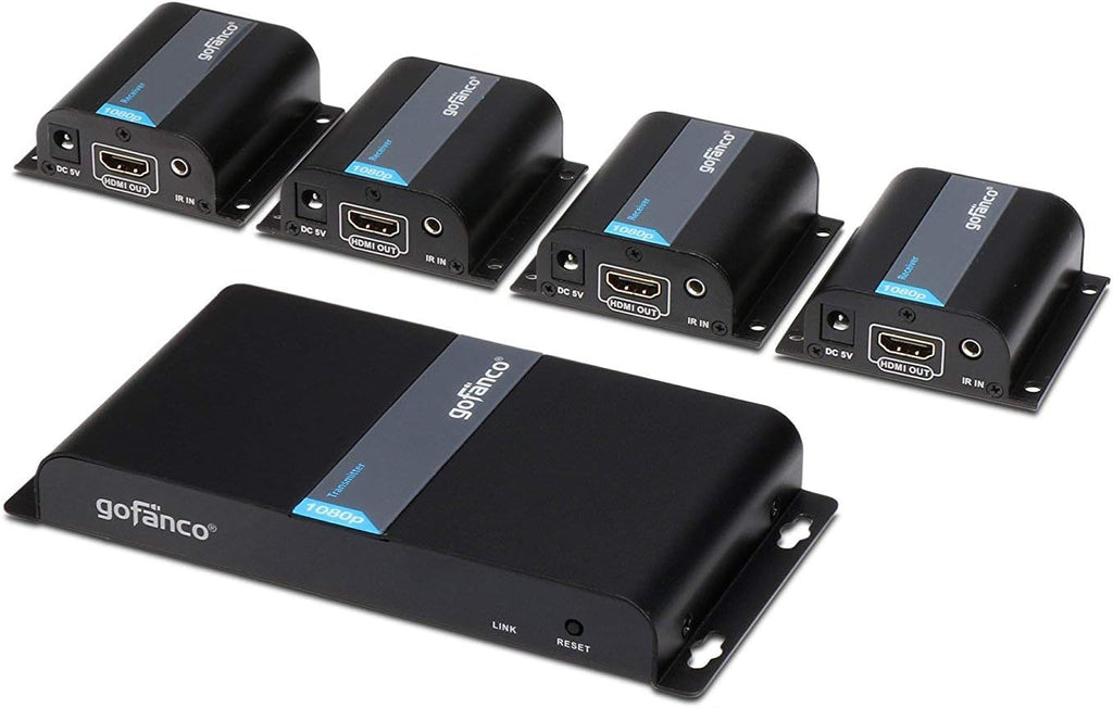 1080p 8 Port HDMI Extender Splitter Over CAT6/CAT6a/CAT7 Ethernet Cable with HDMI Loopout & IR Extension H101928