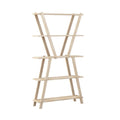 Natural Solid Wood 5-Shelf Bookcase O9009