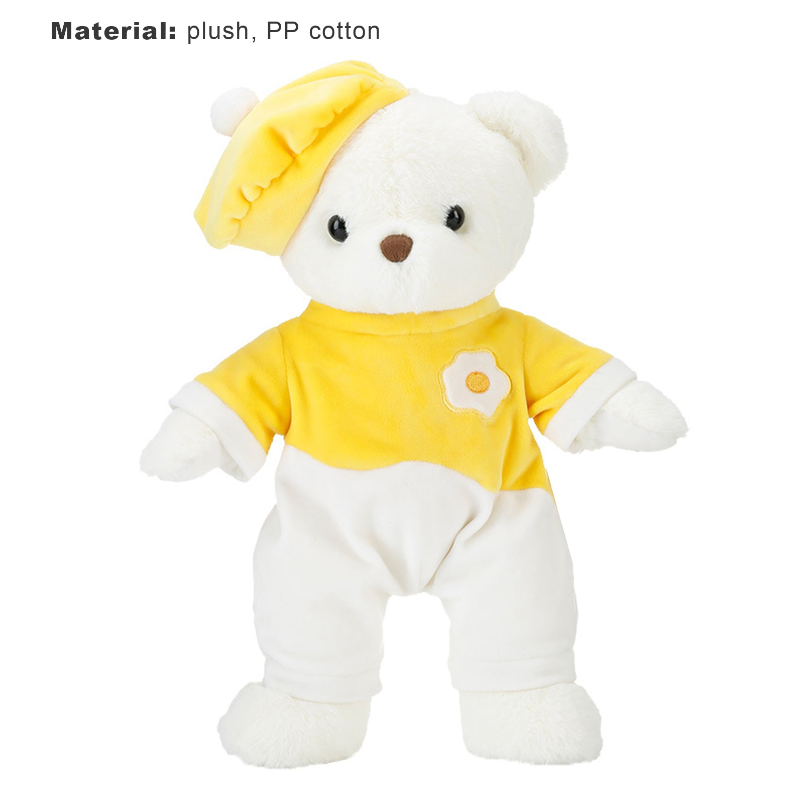 Colorful Egg Yolk Cap Design Plush Doll L3650