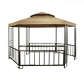 Hexagon Gazebo Replacement Canopy Top and Side Mosquito Netting Set B82024