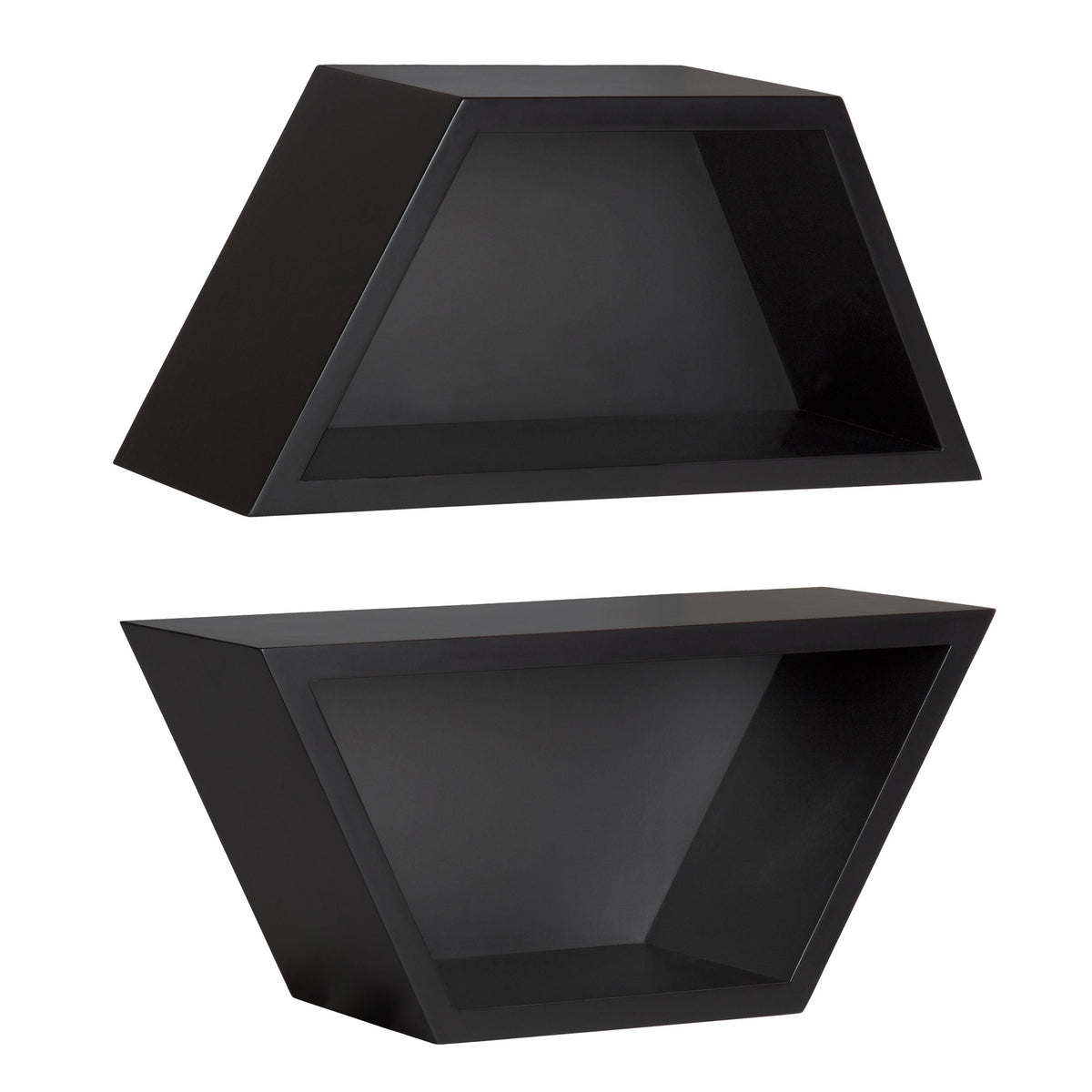 Black Wall Shelf Set of 2 D4392