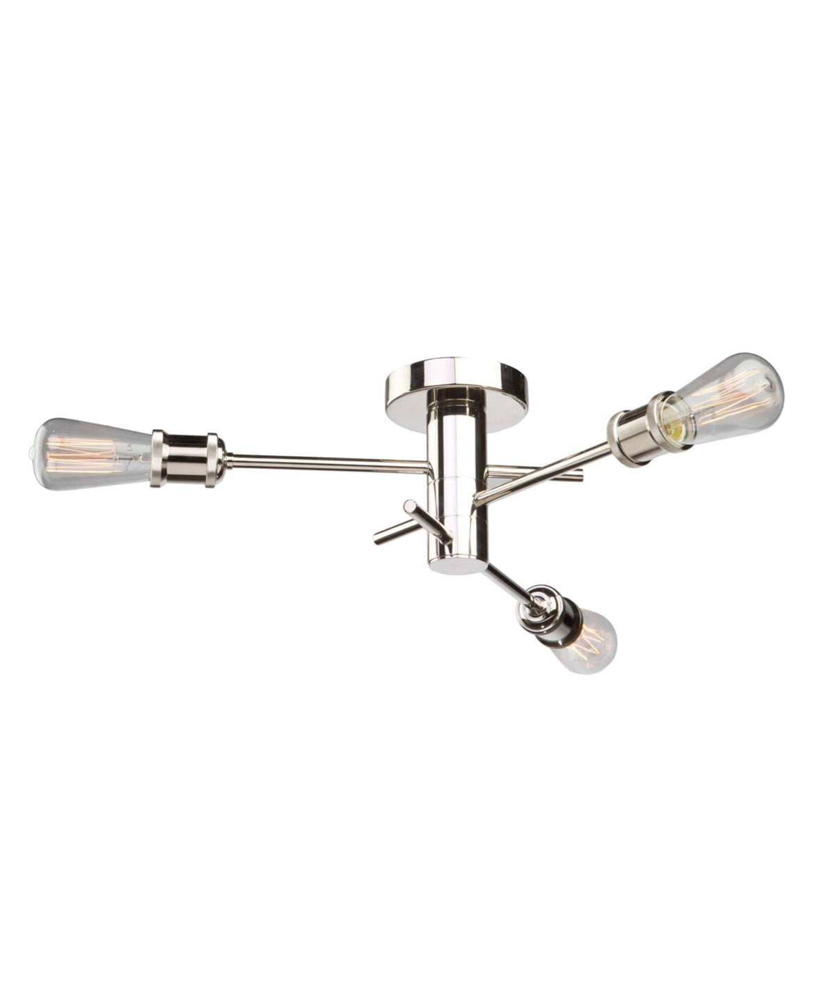 Polished Nickel 3 Light Flush Mount H1000