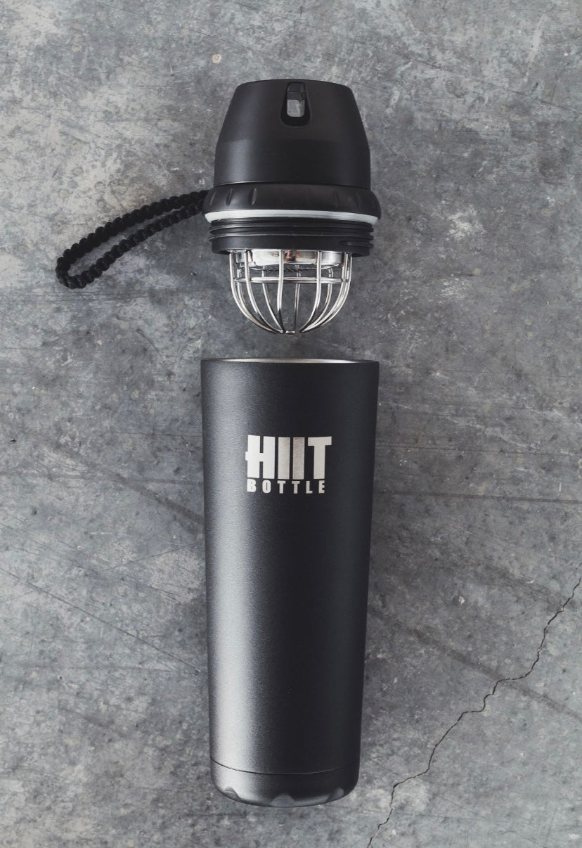 White Stainless Steel Insulated Water Bottle with Mixer, 24 oz G33679