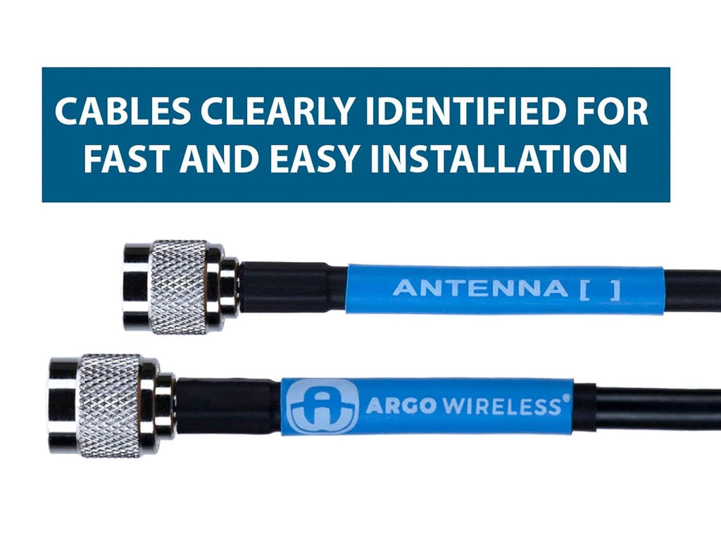 25 ft Low Loss RF Antenna Cable with RP-TNC Male Connectors L38721