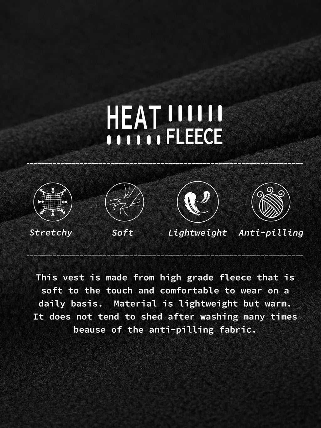 Lightweight Fleece Vest with Zip Up Pockets D1763