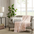 Off-White Chenille Tufted Throw, 50" x 60" G1846