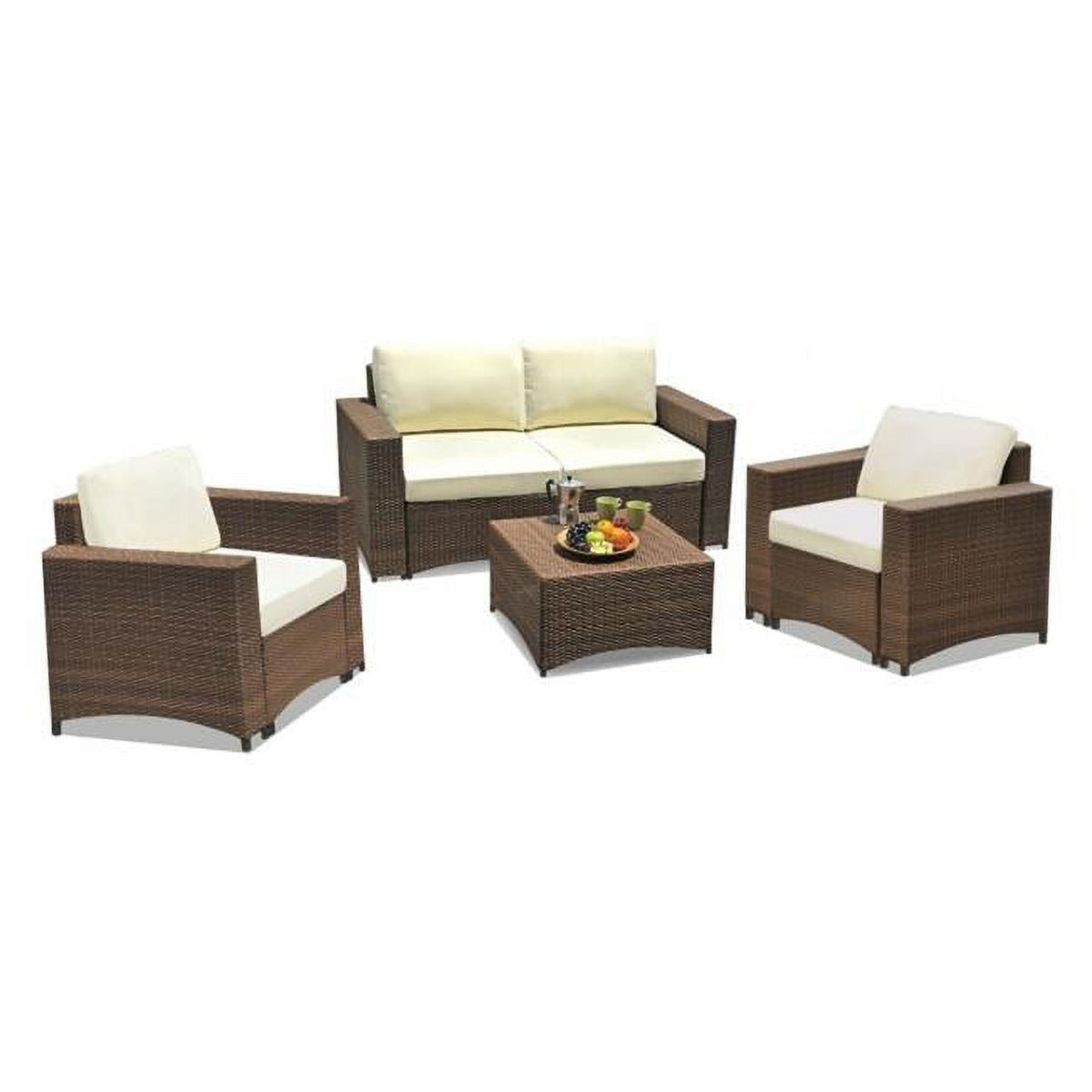 Modular Wicker Conversation Set with Loveseat Y548403