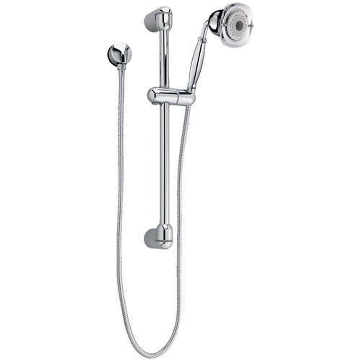 Square Water Saving Shower System Kit - Polished Chrome P66584