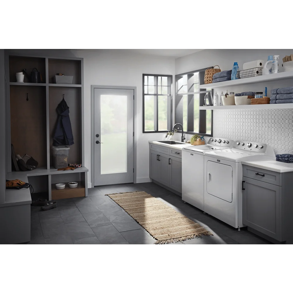 White Top Load Electric Dryer T82958