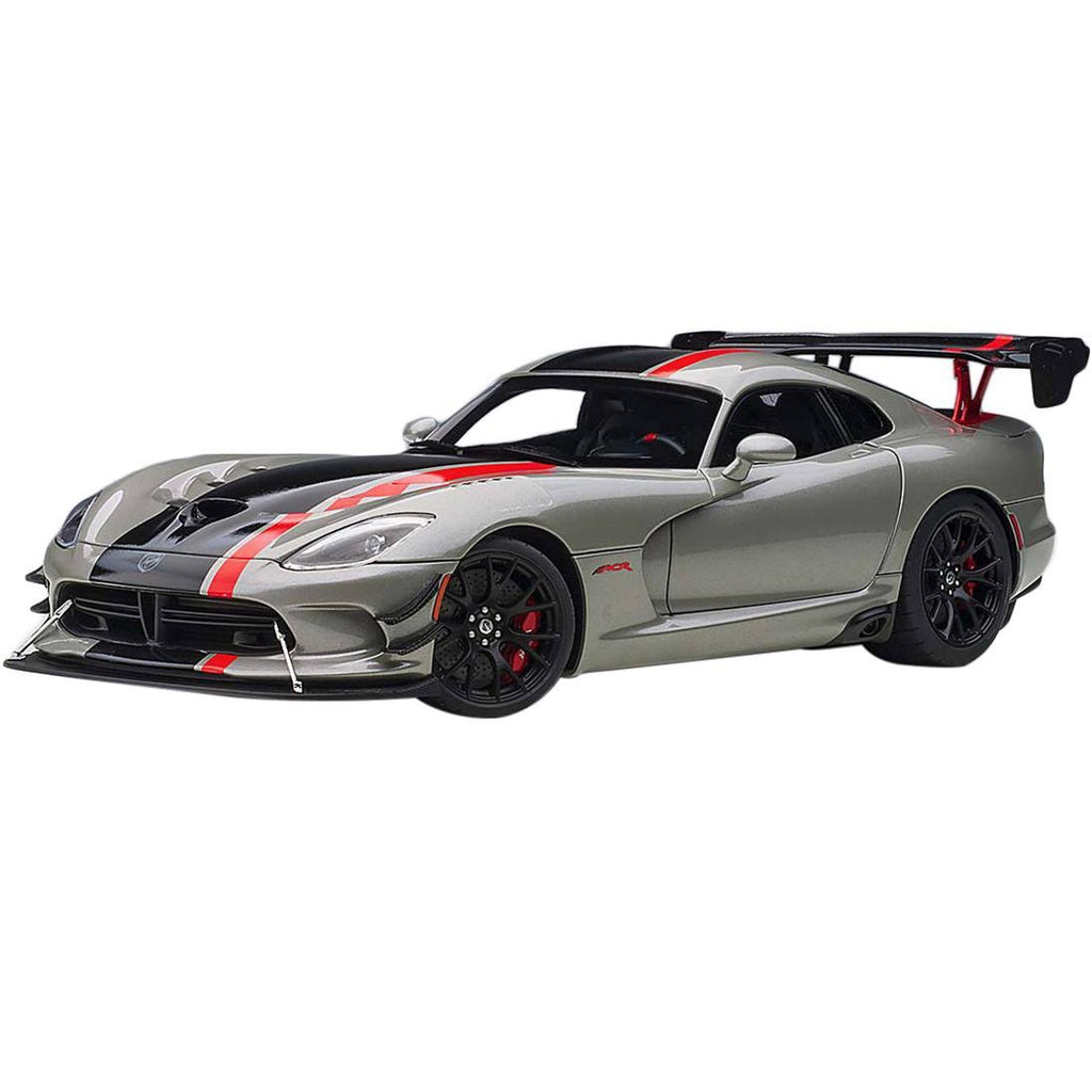 Metallic Silver Black Stripe Diecast Car J88352