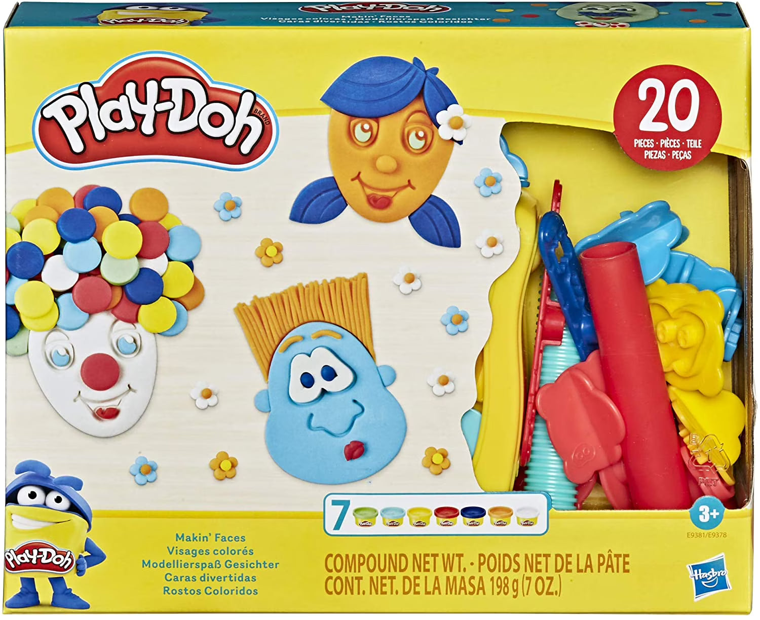 7 Non-Toxic Colors Play-Doh Create It Kit R51459