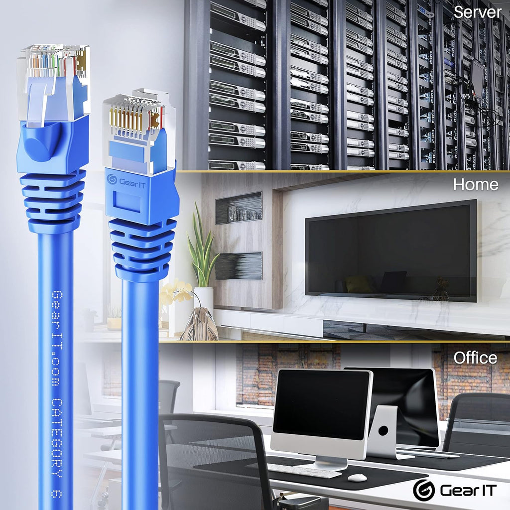 Cat 6 Snagless Ethernet Cable 0.5 Feet Blue B2194