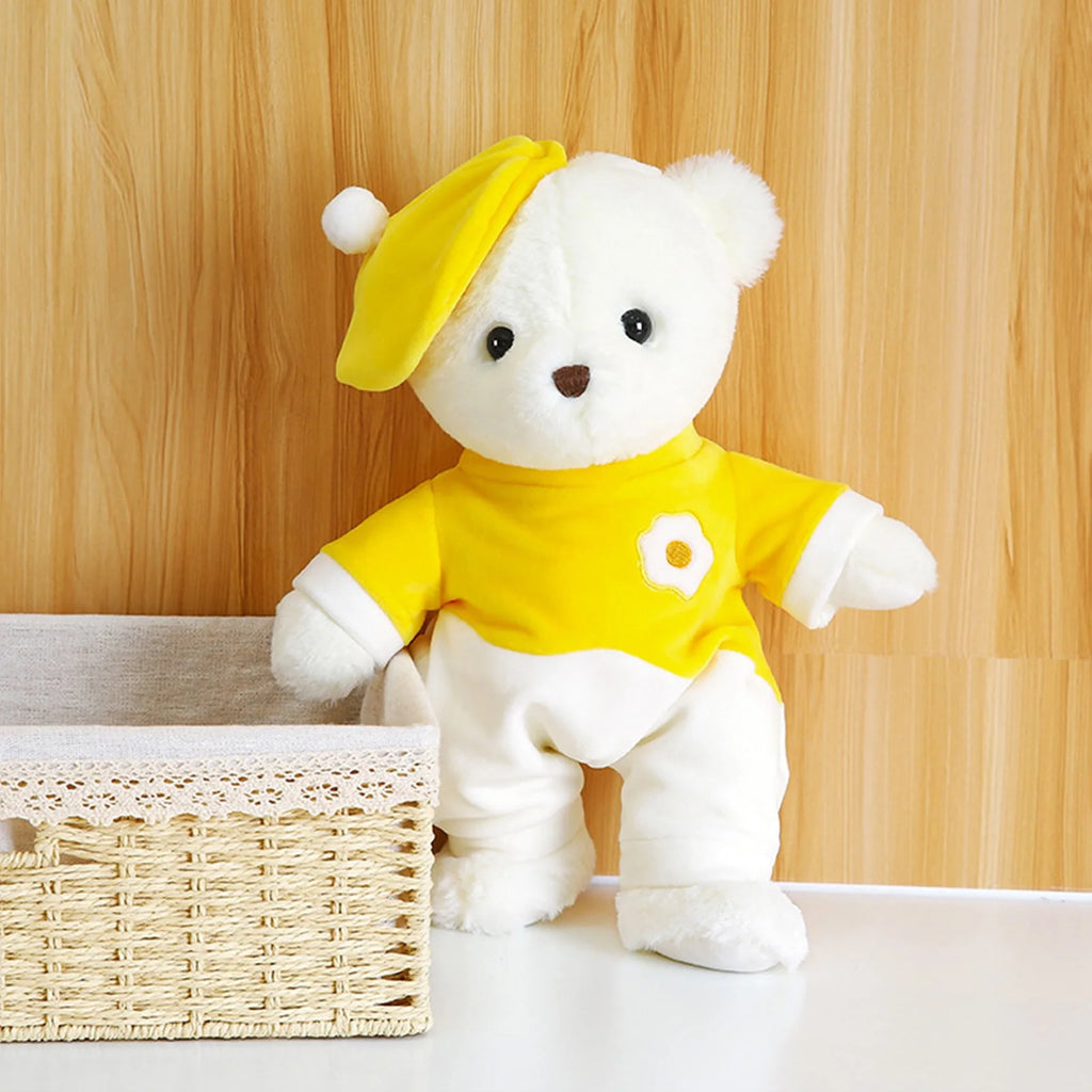 Colorful Egg Yolk Cap Design Plush Doll L3650