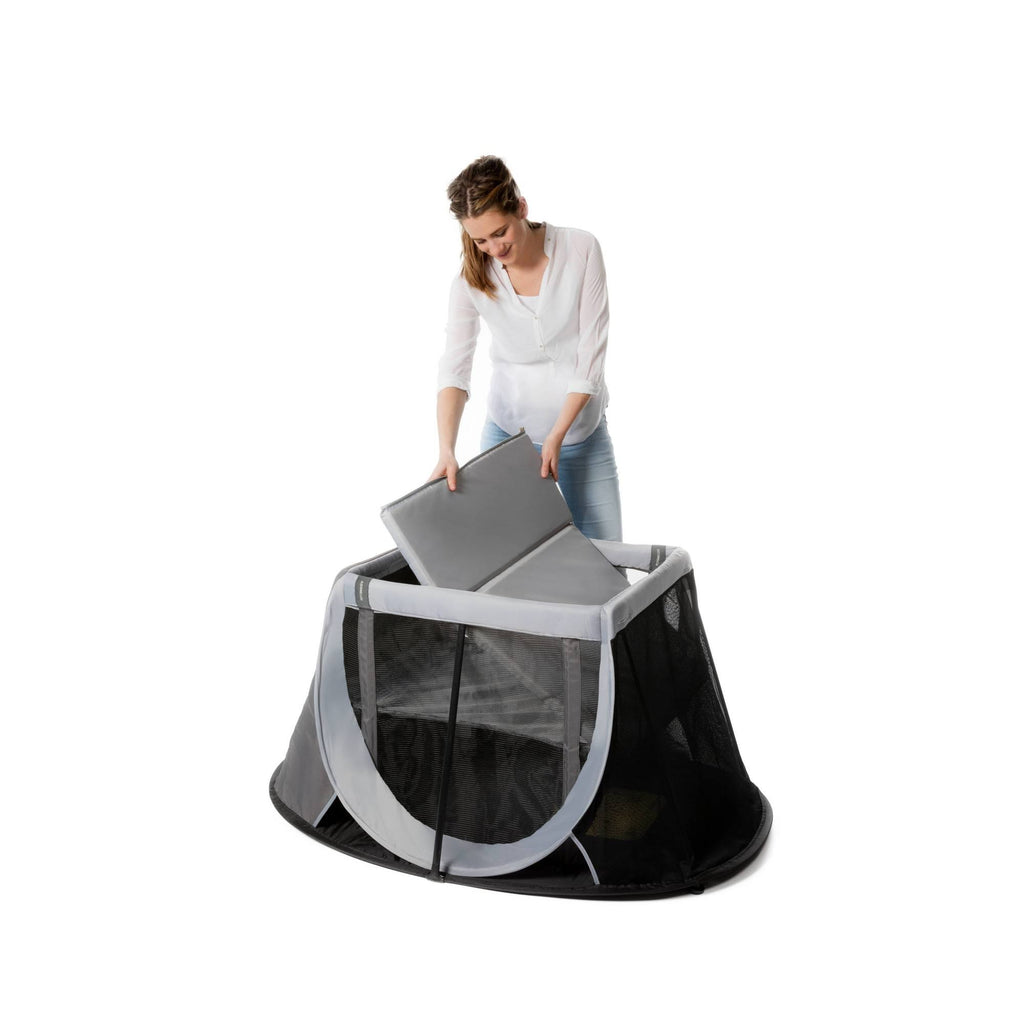 Instant Travel Cot in Grey Rock | 100% Cotton K530