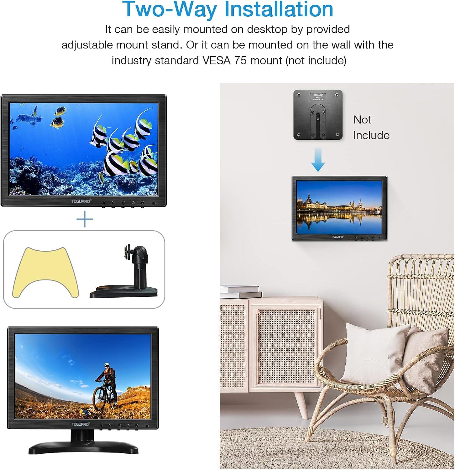 10.1 Inch Security CCTV Monitor with Remote Control Q18649