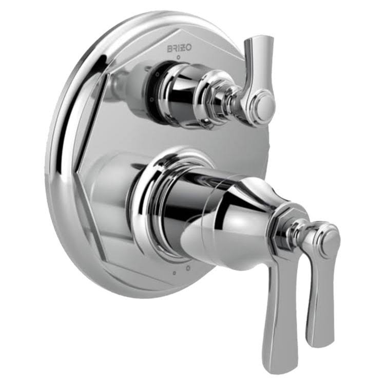 Luxe Nickel Thermostatic Valve with 3-Function Diverter Trim N715