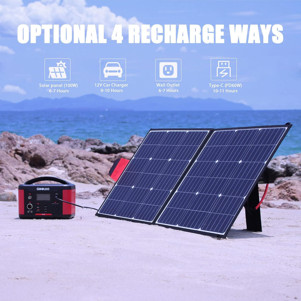Portable Power Station 626Wh 600W AC Outlets Lithium Battery Y911