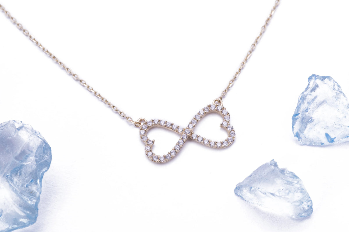 14k Yellow Gold Heart Necklace C7536