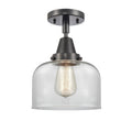 Matte Black 8 inch Flush Mount Light J118