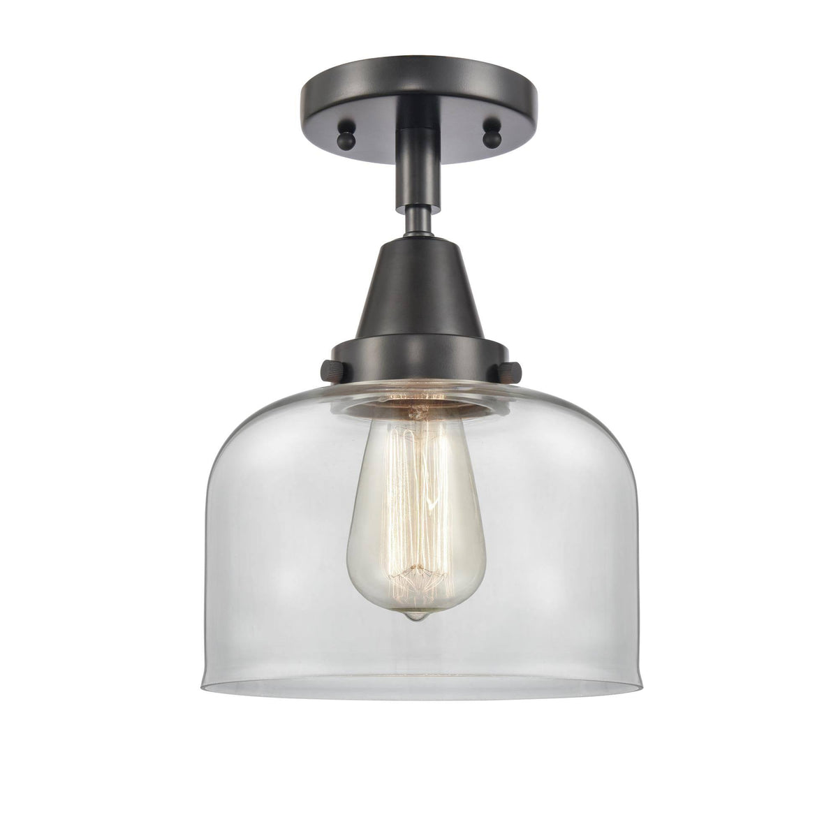 Matte Black 8 inch Flush Mount Light J118