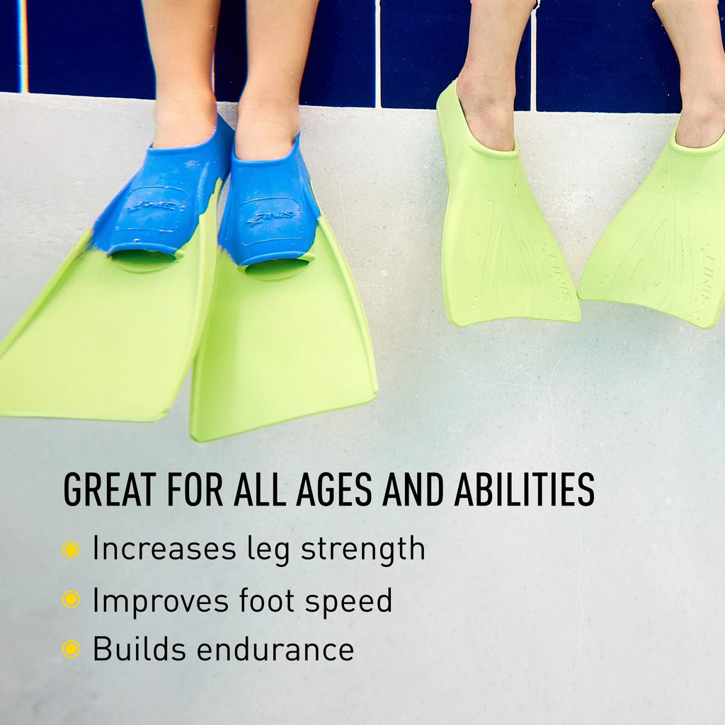 Blue/Lime Green Swimming Fins W46070