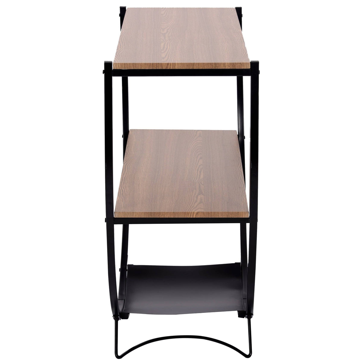 Black Distressed Wood Console Table L485