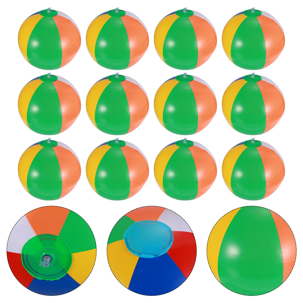 12 Pcs Inflatable Beach Balls Pool Toys Y44764