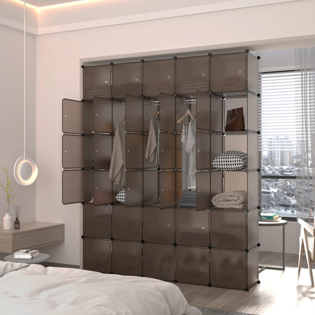 30-Cube Plastic Closet Organizer Shelves G95704