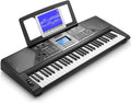 61 Key Electronic Keyboard Piano with Music Stand and Power Adapter K549834