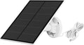 Solar Panel for Rechargeable Battery Security Camera, IP65 Waterproof, Micro USB, 360° Adjustable Wall Mounting Bracket I82488