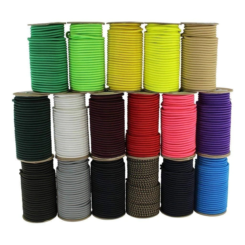 1/4 inch Silver Dacron Polyester Shock Cord 500ft H637827