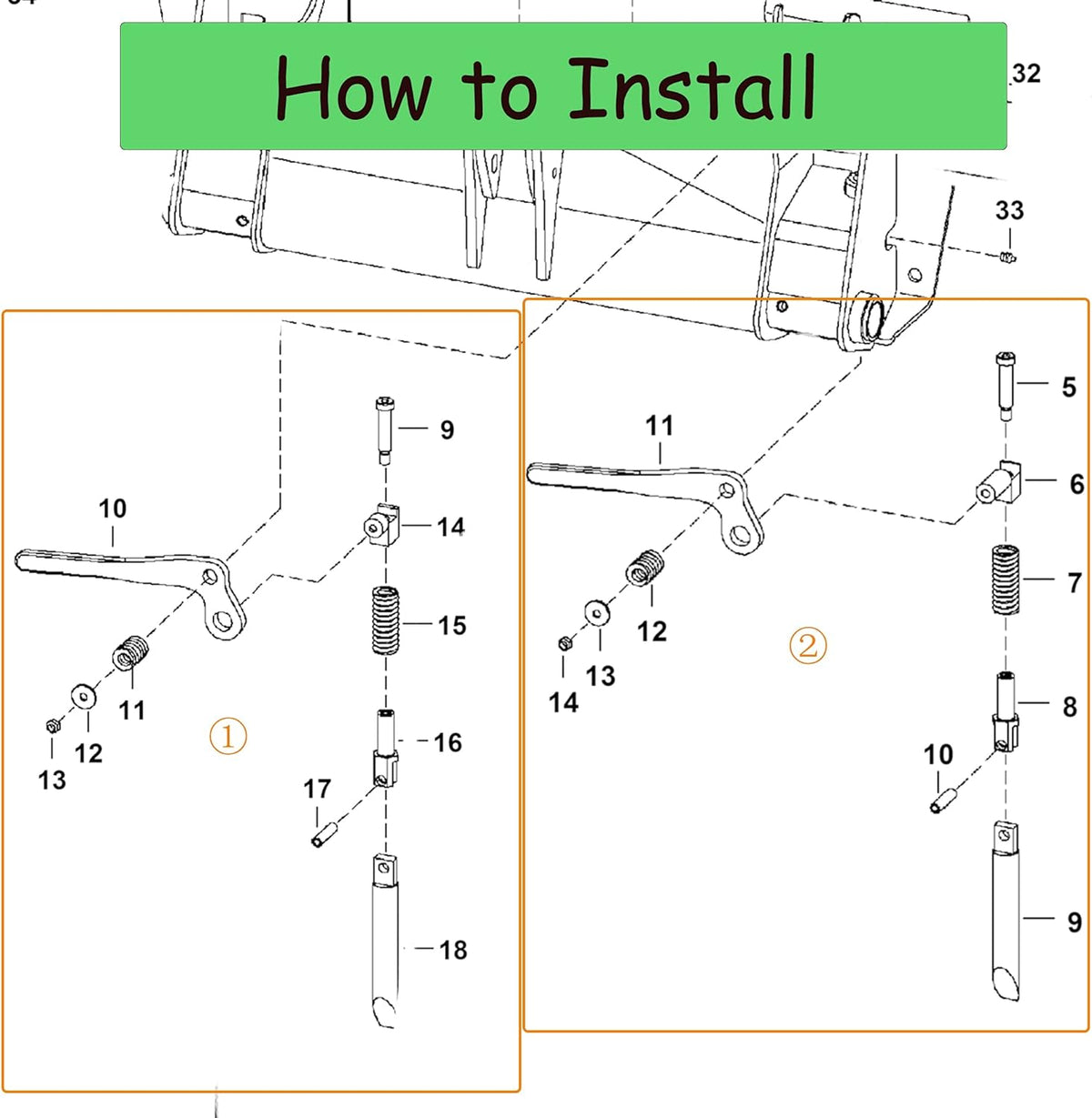 Left and Right Hand Lever Kit Y8231