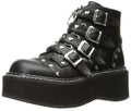 Black Vegan Leather Shoes Z843224