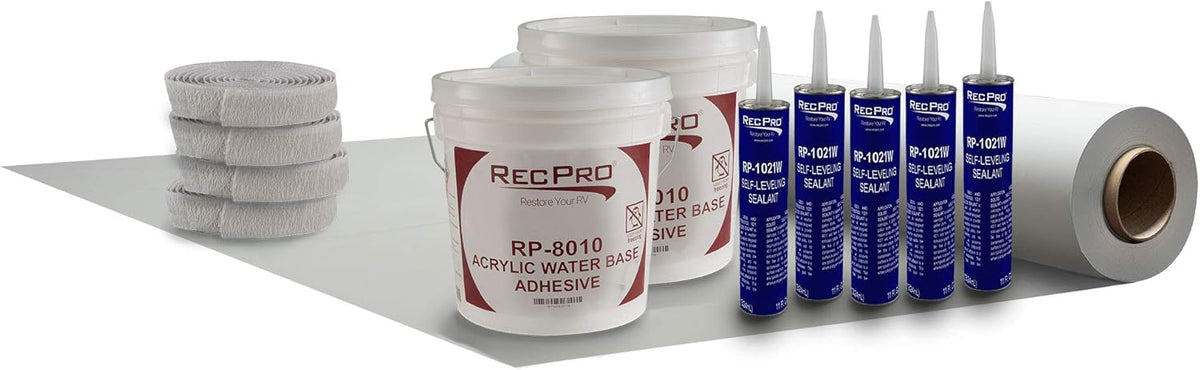 PVC Rubber Roof Kit 9.5' Wide x 5 ft - 40 ft J5758