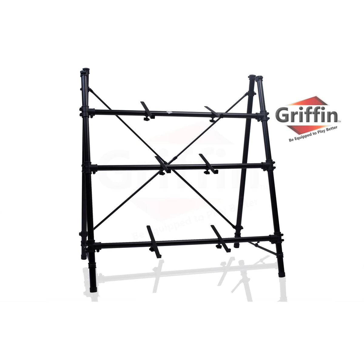 Triple Keyboard Stand 3 Tier A-Frame Holder P300