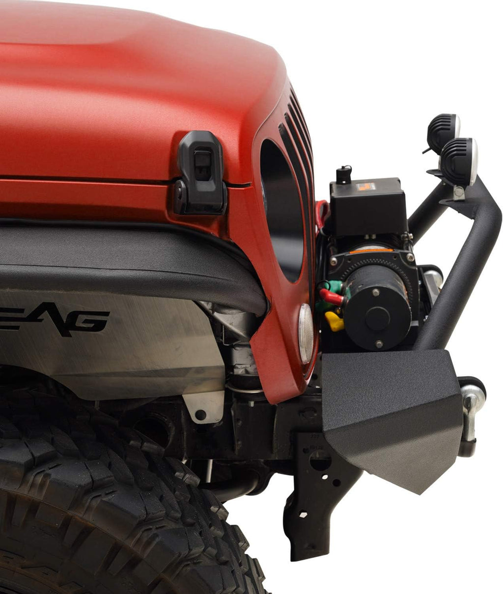 Front Bumper with Winch Plate and Fog Light Hole for Wrangler JL Y6645