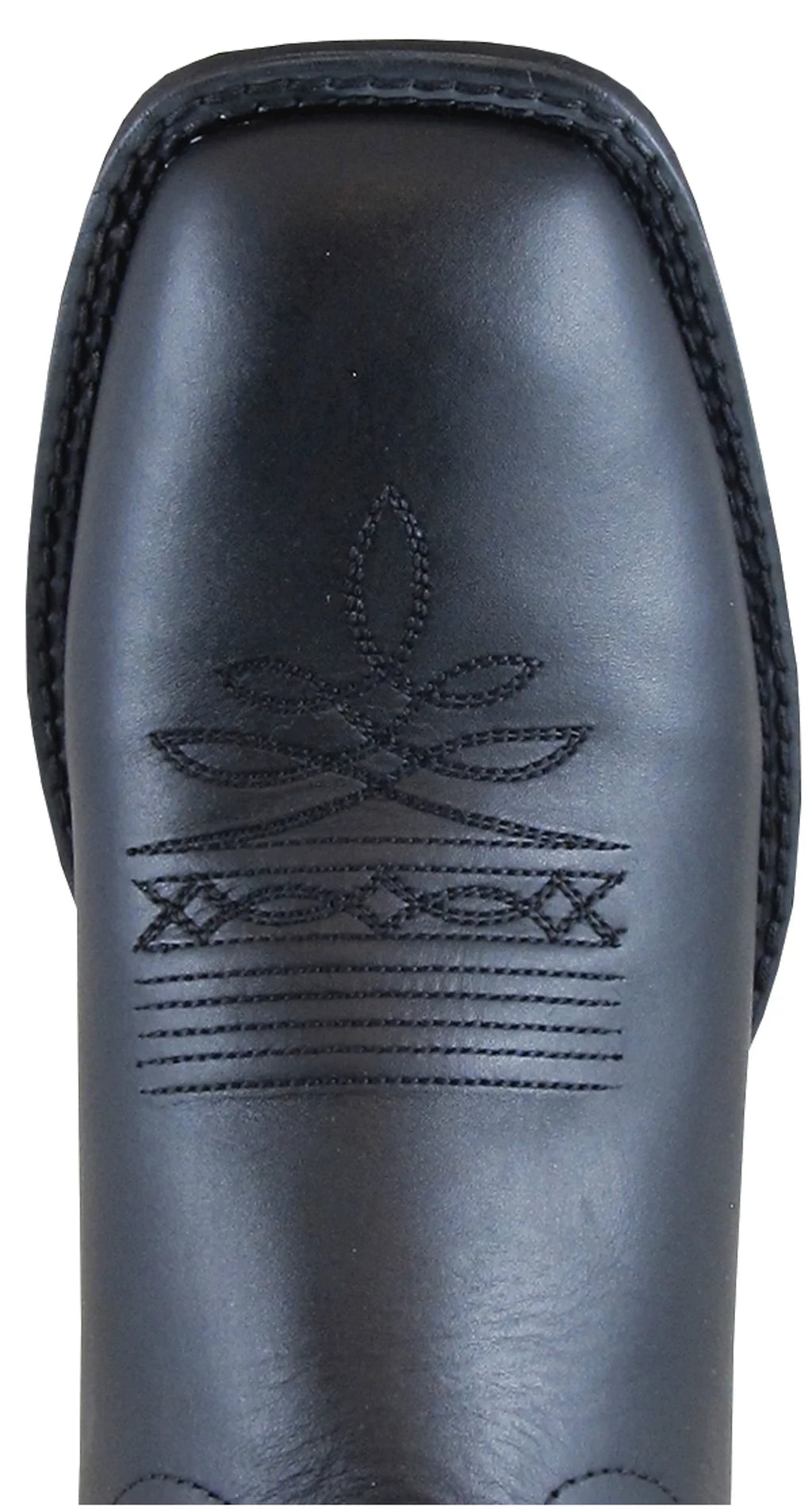 Black Square Toe Western Boot J45736