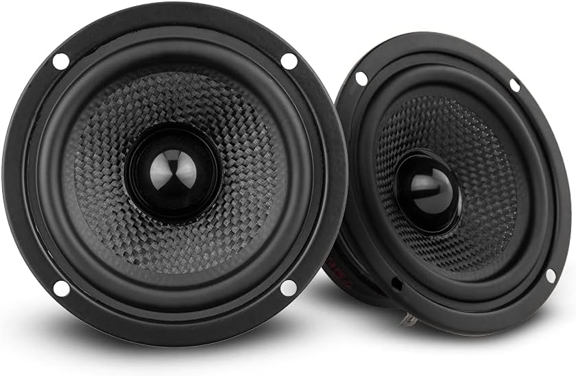 3.5" Full Range Car Audio Speaker with Kevlar Cone 120 Watts 4 Ohm Horn Woofer Pair N768