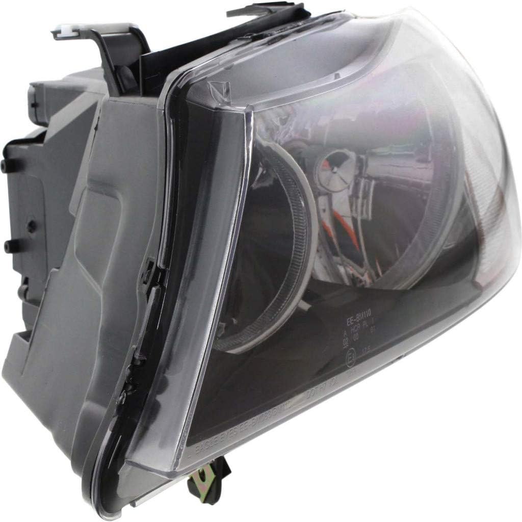 2006 BMW 325i Headlight Assembly Driver Side Black Housing A3992