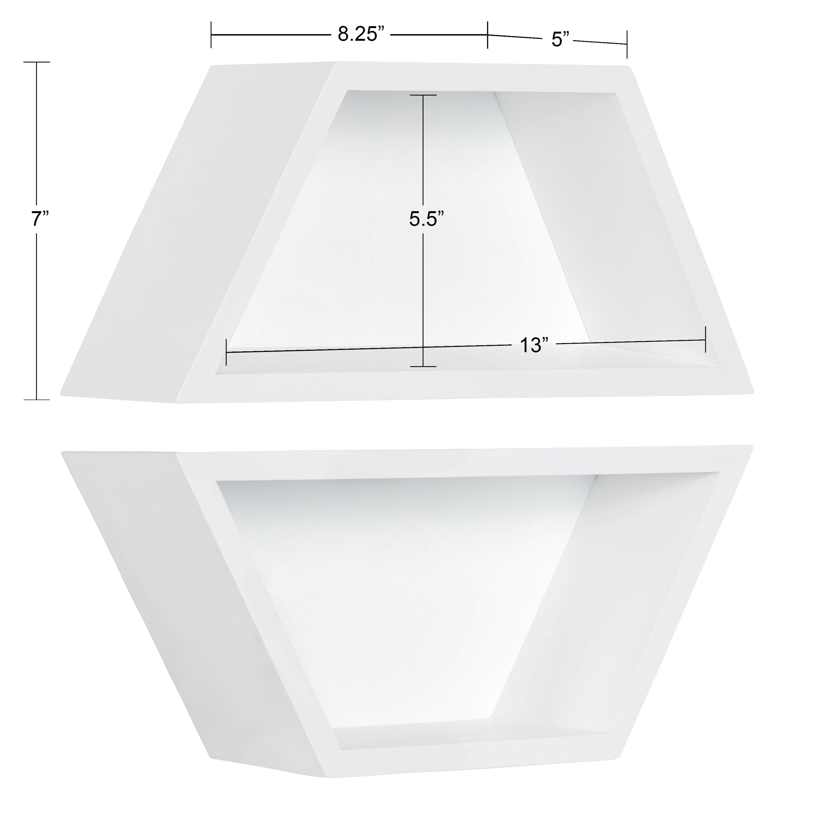 Black Wall Shelf Set of 2 D4392